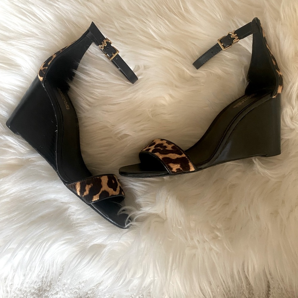 Leopard Wedges